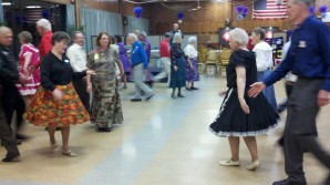 Mom Square Dancing